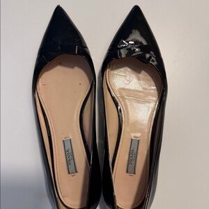 Genuine Prada patent leather pointy toe ballet flats US8/IT38.5